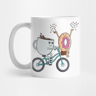 Coffee donut and bike Mug